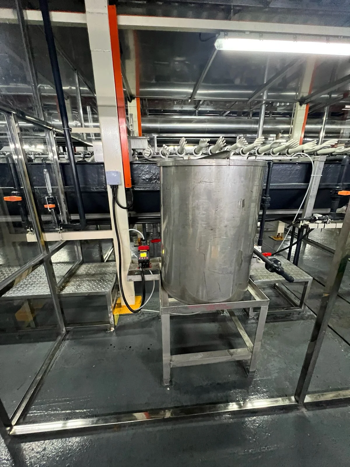 Compounding and chemical dosing systems with process tanks