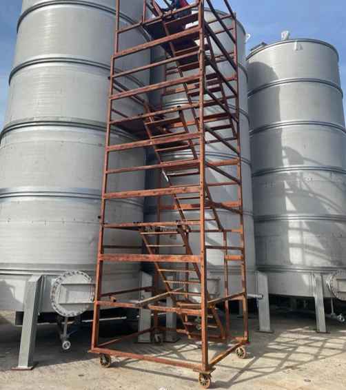 Storage tanks for a compounding and chemical dosing system installed by SAMA